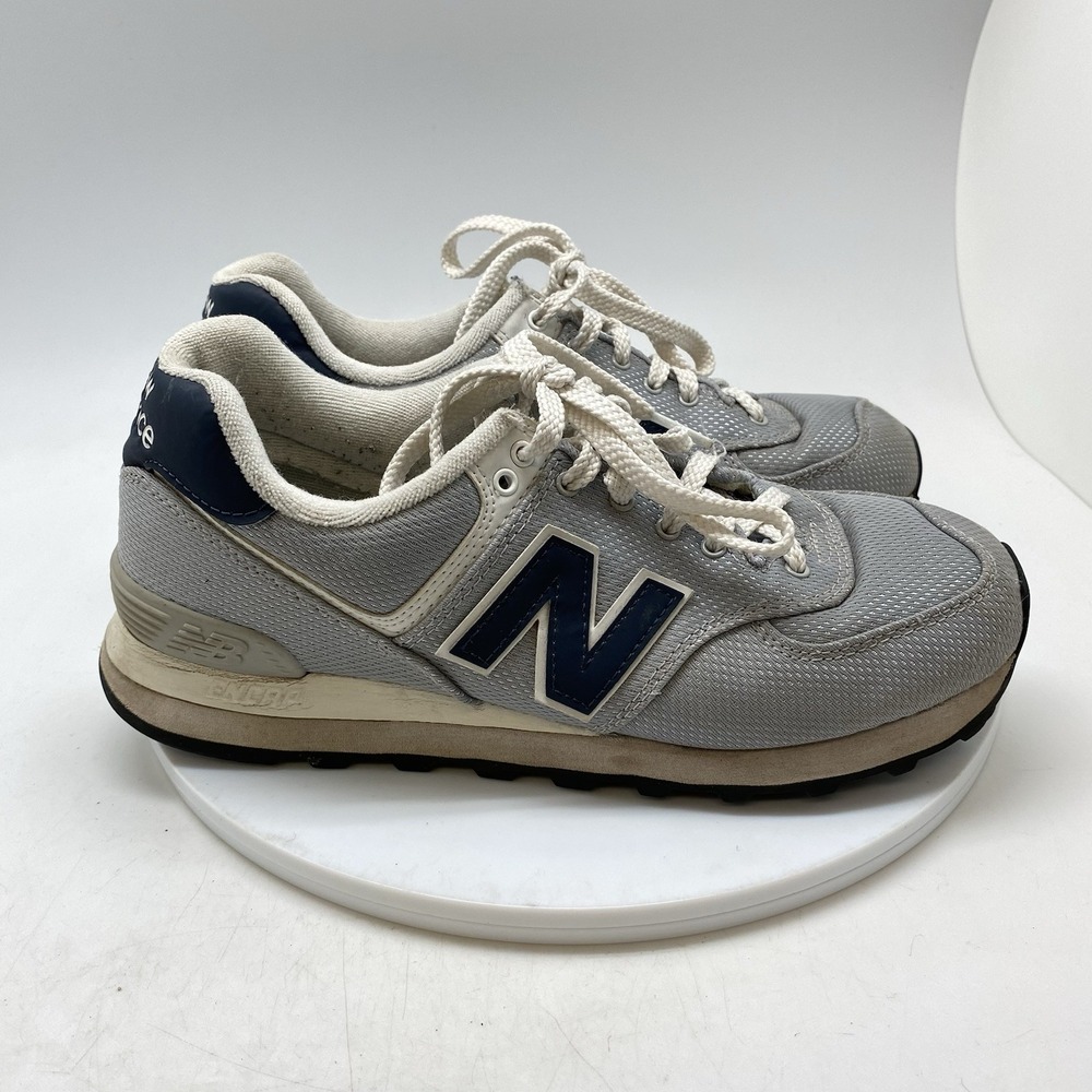New Balance Sneakers Mens 8 D 574 ML574JA Gray Athletic Casual Gym Shoes